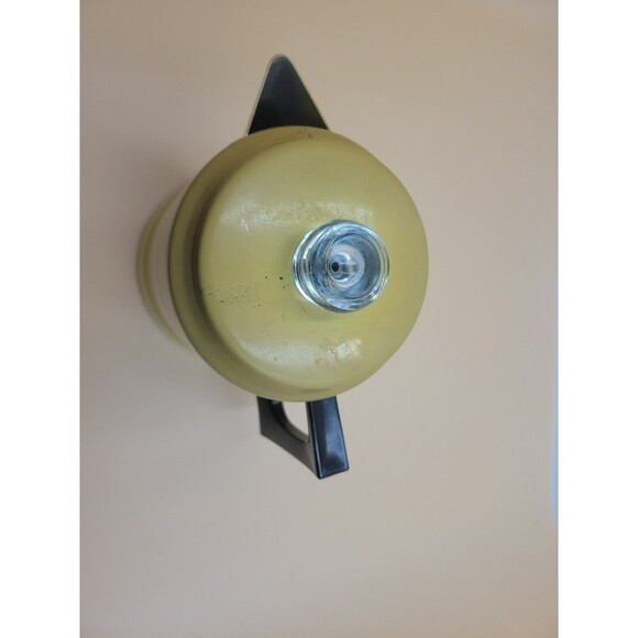 Comet Aluminum Goldenrod Coffee Percolator Pot with Lid – All Parts Fair Cond - Picture 8 of 12